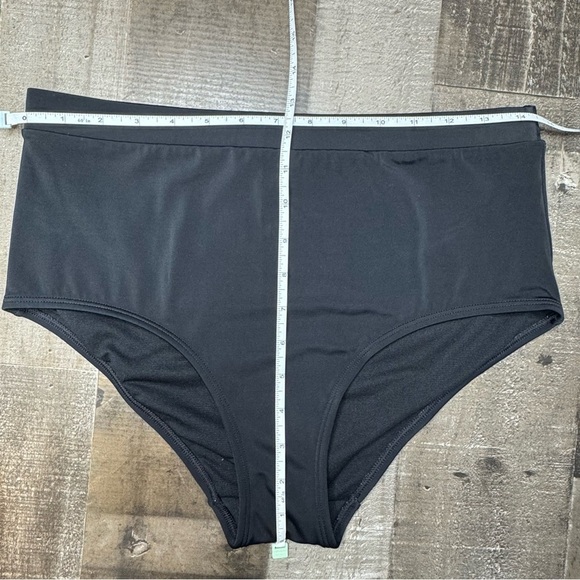 Boden High Waisted Black Bikini Swimwear Sleek Stretchy Design size 10 - Picture 6 of 7